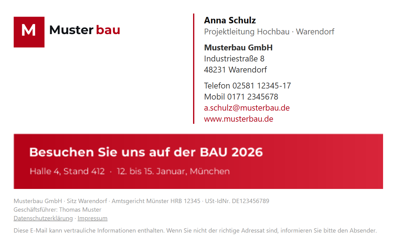 Vorlage Klassisch